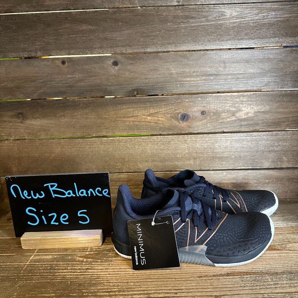 New Womens New Balance Minimus TR V1 Black Barefoot Athletic Sneakers Size 5 B